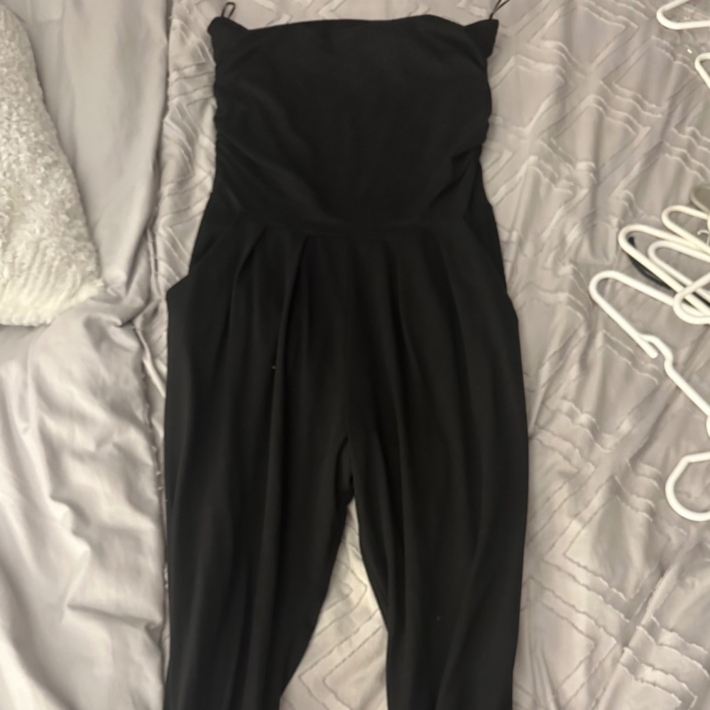 Strapless Black Jumpsuit